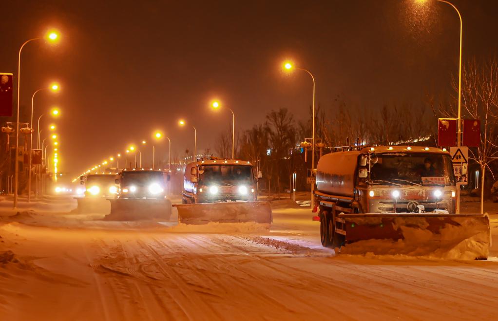 胶州半岛出现降温降雪天气