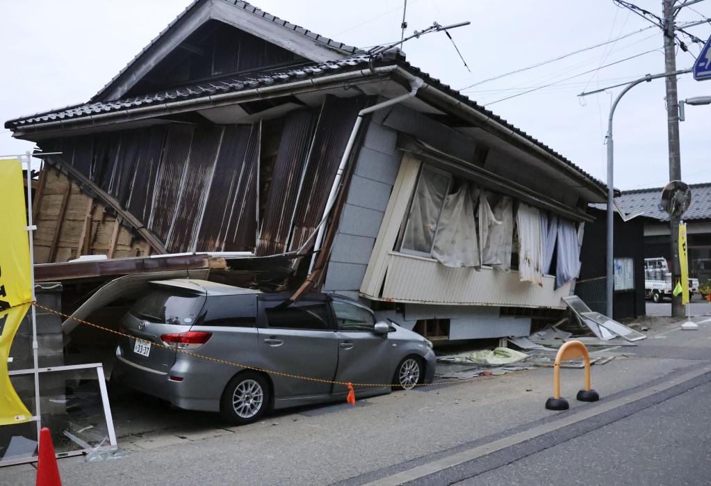 日本石川县能登地区发生6.3级地震