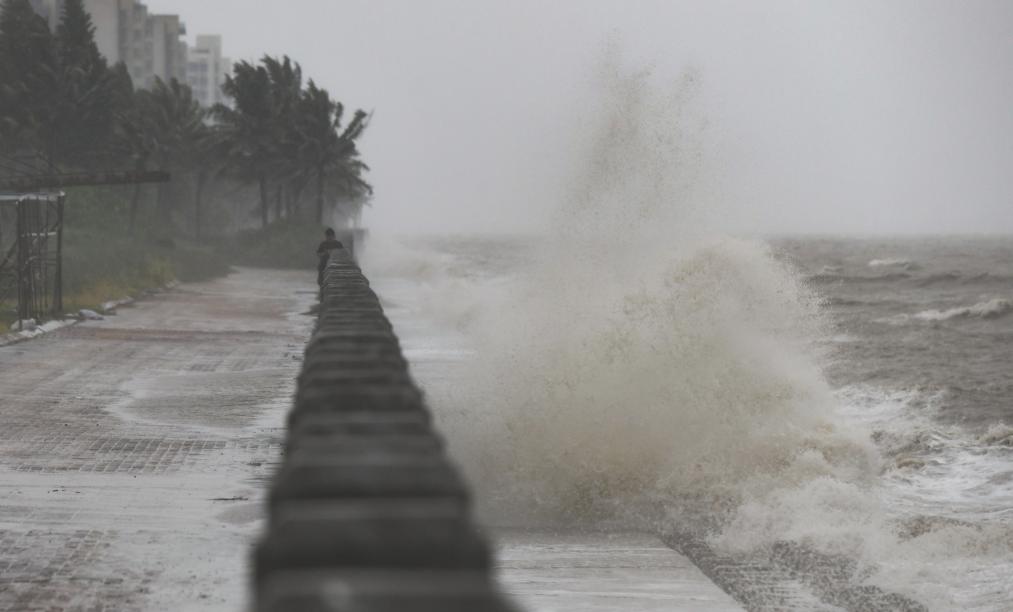 百家乐平台全媒+丨台风“泰利”给海南带来强风雨