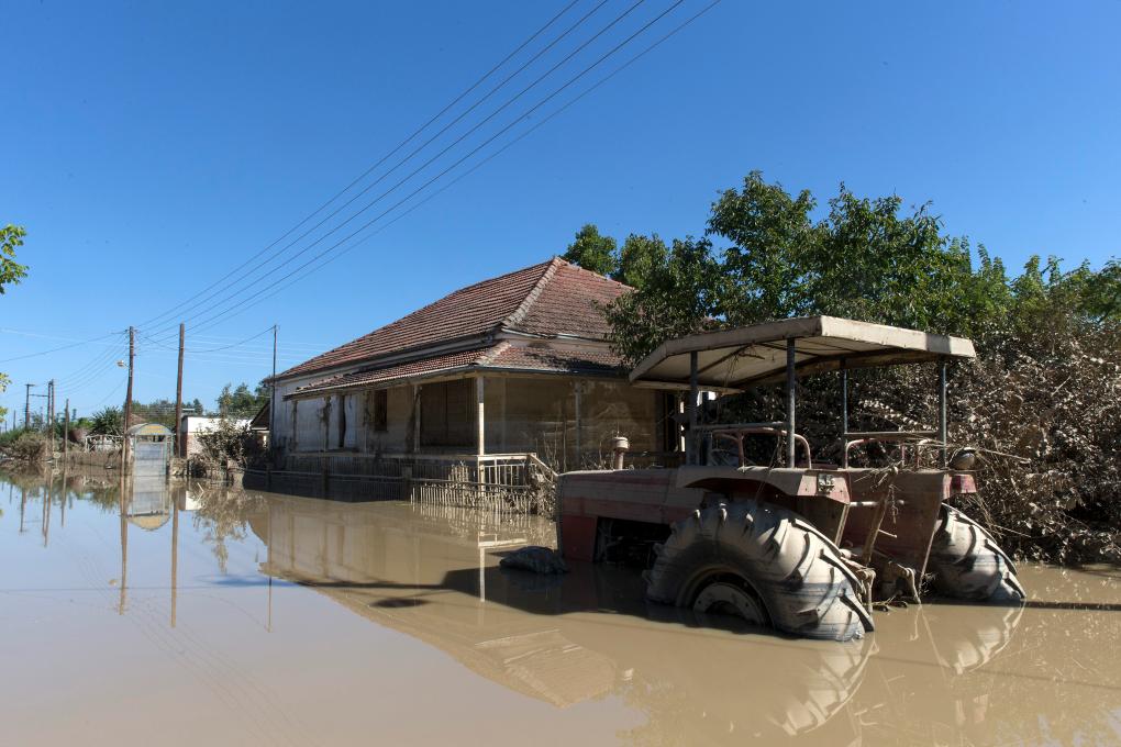 希腊：遭遇洪水的村庄