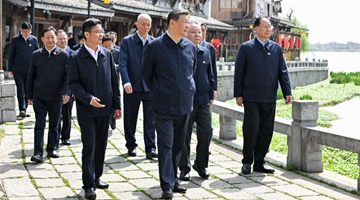 习近平在湖南常德市考察调研