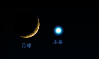 木星合月6日扮靓夜空，天宇见证“星月童话”